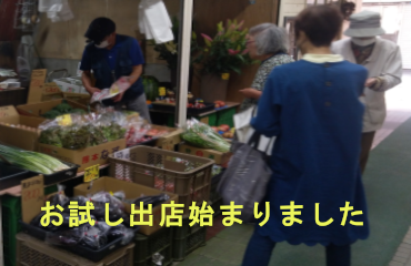 お試し出店舗 渡邊青果店　オープン
